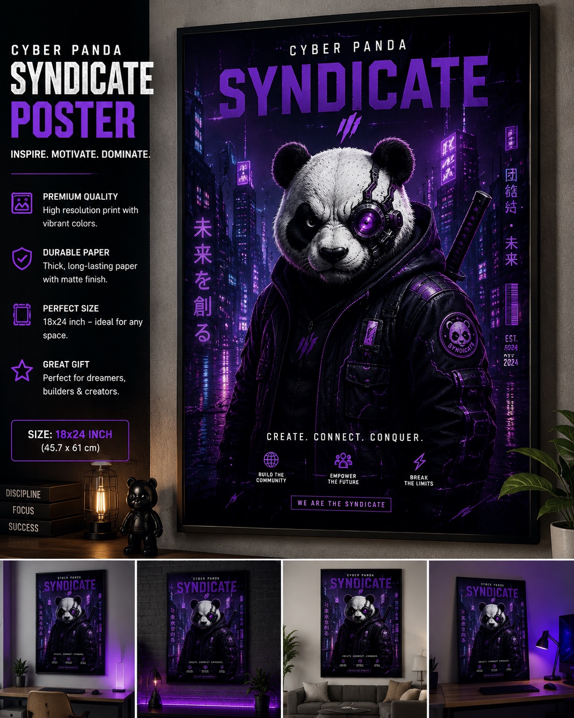 Cyber Panda Poster